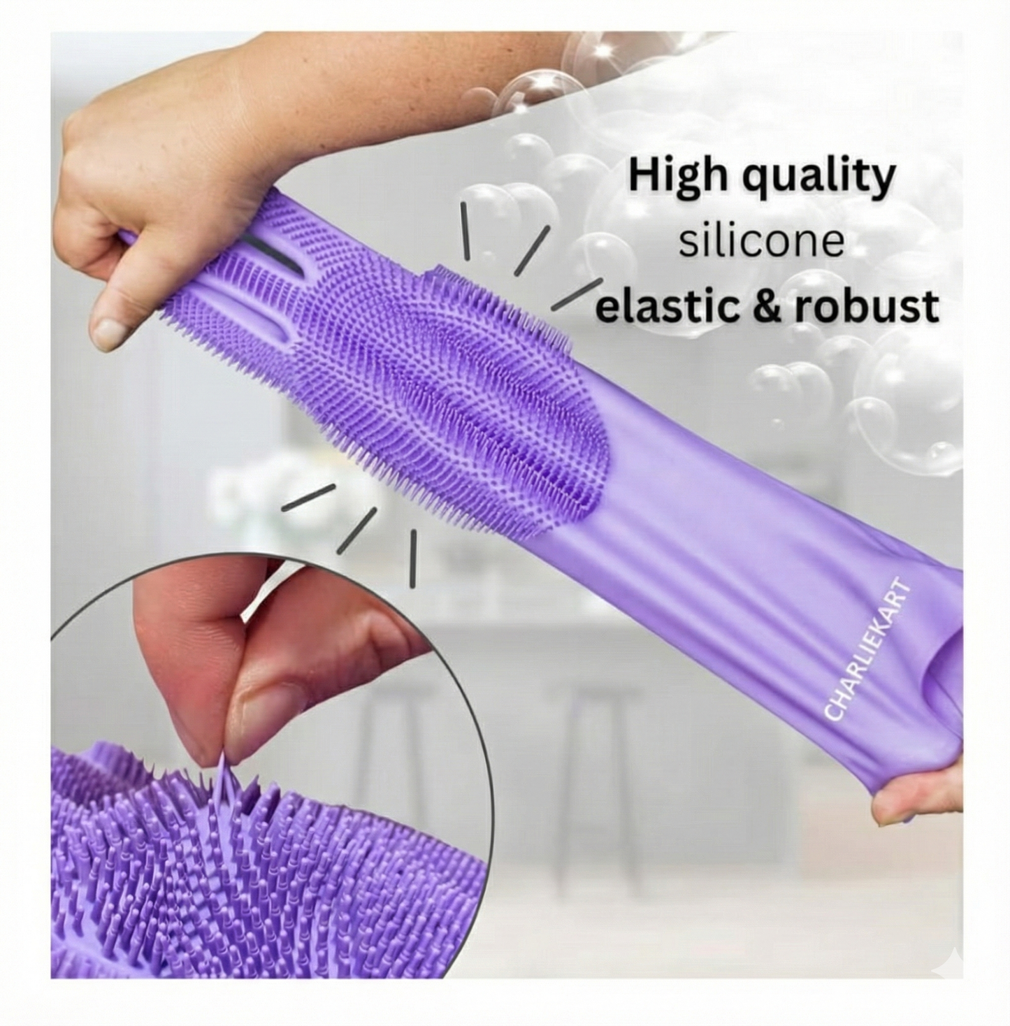 Dog Shampoo Gloves for Bathing