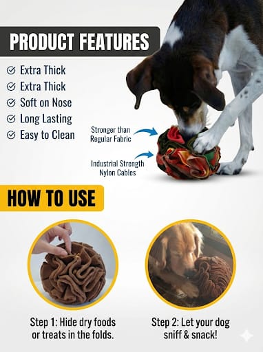 Snuffle Ball - Interactive IQ Treat Dispenser for Dogs